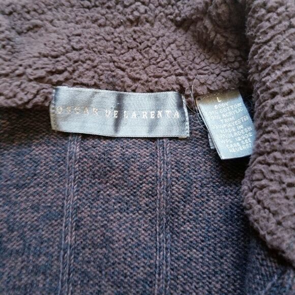 Oscar de la Renta sweater quarter zip jumper knit - Picture 4 of 9